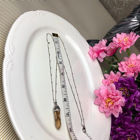 🍁Pendent 🍂JASPER Natural Brown Genuine Stone🍁 - Picture 6 of 6